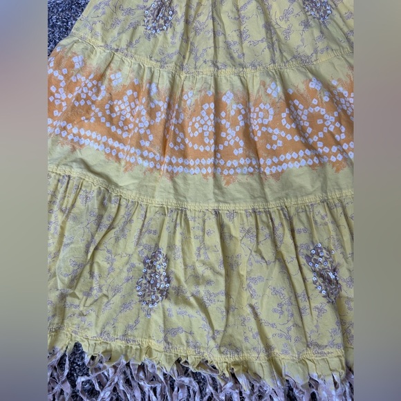 5/$25 Old Navy Girls strapless sundress with fun fringe hemline size large - Picture 3 of 9